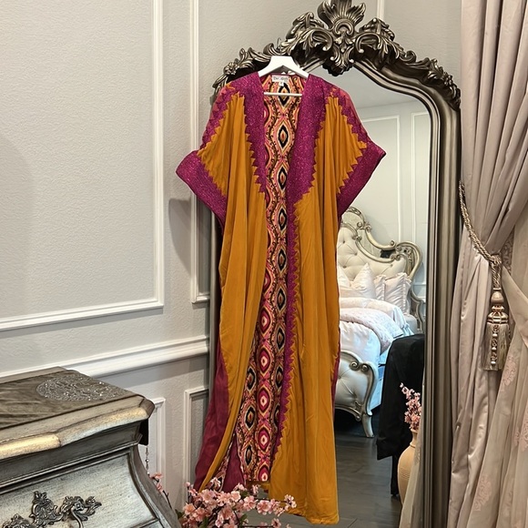 SILKY VELVET MAXI CARDIGAN DRESS FREE SIZE - Picture 13 of 13